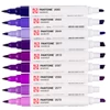 Talens Pantone marker pensulă  cu două vârfuri în set   - 9 buc, Purple