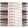 Talens Pantone marker pensulă  cu două vârfuri în set   - 9 buc, Warm gray