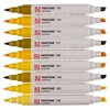 Talens Pantone marker pensulă  cu două vârfuri în set   - 9 buc, Yellow