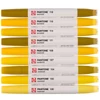 Talens Pantone marker pensulă  cu două vârfuri în set   - 9 buc, Yellow