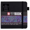 Sakura Sketch/note book caiet de schițe  hârtie neagră - 12x12 cm
