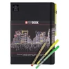 Sakura Sketch/note book caiet de schițe  hârtie neagră - A4