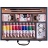 Talens Van Gogh Set pictură acrilică - Starter Box XL: 19 buc, în cutie din lemn