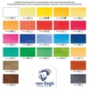Set Culori acuarelă  Talens Van Gogh - 24 buc + accesorii, cutie din lemn