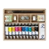 Set de vopsele în ulei Talens Van Gogh - 10x40 ml + accesorii, cutie din lemn