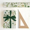 Hârtie de decoupage Tassotti - compoziție florală în nuanțe de verde și auriu