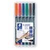 Marker cu alcool în set, Staedtler, Lumocolor, 0,4mm - 6buc