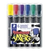 Imagine 2/2 - Marker cu alcool în set, Staedtler, Lumocolor Art, 2-5mm - 6buc