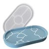 Matriță   Jesmonite silicon pentru răsină acrilică și sintetică - saiba cu margini, oval, 18x9,5 cm