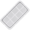 Matriță din silicon Jesmonite pentru răsină acrilică și sintetică - suport cu margini dreptunghiular, tavă, 18,2x9,3x1,2 cm