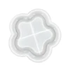 Matriță Jesmonite din silicon pentru  răsină acrilică și sintetică - bol în formă de floare, 15,8 x 14,9 x 1,7 cm