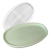 Matriță din silicon Jesmonite pentru răsină acrilică și sintetică - șaibă cu ramă oval, 19,4x11,8 cm