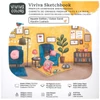 Viviva Sketchbook Cotton Caiet de schițe , 300 g, aspră, 40 pagini - 19x19 cm