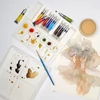Set Culori acuarelă  Winsor&Newton Cotman, 10x8 ml + pensulă - Paletă
