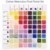 Set de Culori acuarelă  Winsor&Newton Cotman Pocket Set, 8x recipient de 1/2  + pensulă - Floral