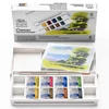 Winsor&Newton Cotman Pocket Set Set Culori acuarelă , recipiente 8x1/2 + pensulă - Landscape