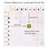 Winsor&Newton Cotman Pocket Set Set Culori acuarelă , recipiente 8x1/2 + pensulă - Landscape