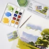 Winsor&Newton Cotman Pocket Set Set Culori acuarelă , recipiente 8x1/2 + pensulă - Landscape