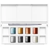 Set culori acuarelă Winsor&Newton Cotman Pocket Set,  8x recipiente de 1/2 + pensulă - Metallic