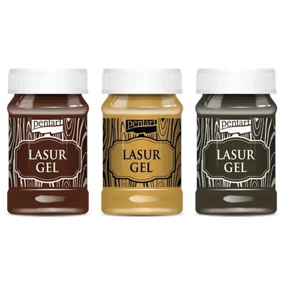 Gel lazură Pentart, 100 ml - în diferite culori