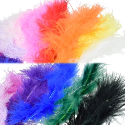 Pene marabu  - mixt, 8-10 cm, 22 buc/pachet