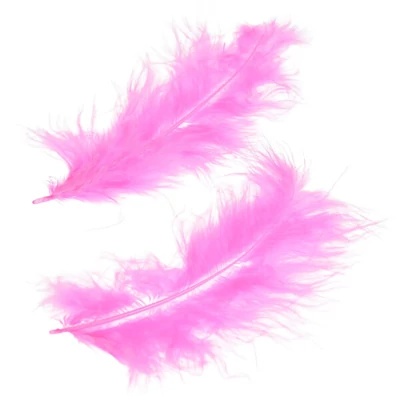 Pene marabu  - ciclam, 8-10 cm, 22 buc/pachet