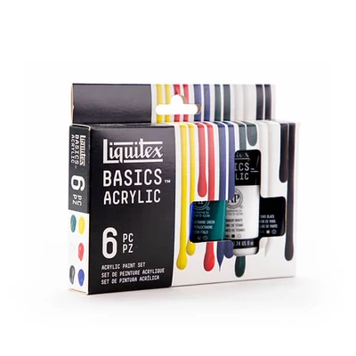 Liquitex Basics set vopsea acrilică - 6x22 ml