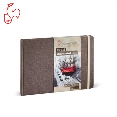 Hahnemühle Toned Watercolour Book Caiet de acuarelă, 200 g, 30 coli, A5, peisaj, bej