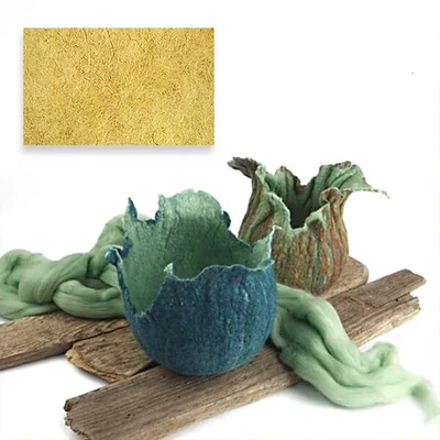 Lână  pâslare , 100 g - galben lămâie