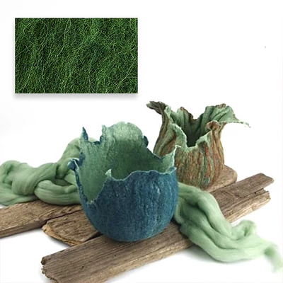 Lână  pâslare , 100 g - verde închis