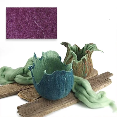 Lână  pâslare , 100 g - violet