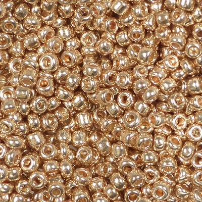Mărgele rocailles metalice, 2 mm - aur