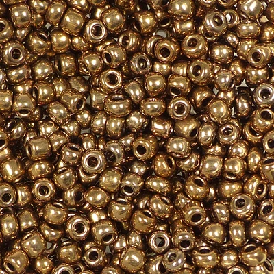 Mărgele rocailles metalice, 2 mm - bronz