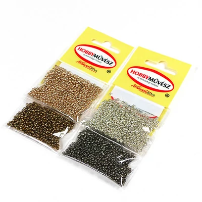 Mărgele rocailles metalice, 2 mm - aur