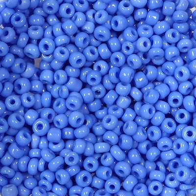 Mărgele rocailles, culoare solidă, 2 mm - albastru mediu
