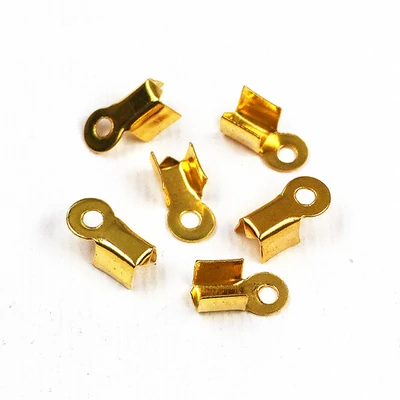 Sigil bandă de piele, pătrat - auriu, 3x9 mm