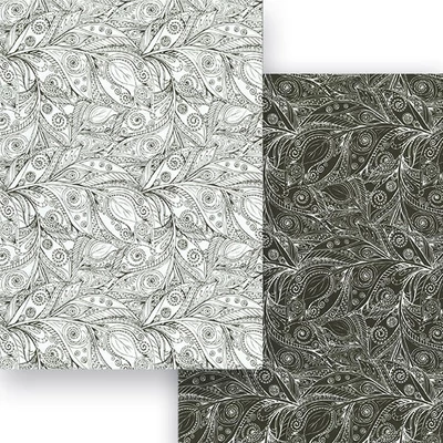Carton foto, A4 - Tangle Creation II. - Frunze fantezie / carte de colorat