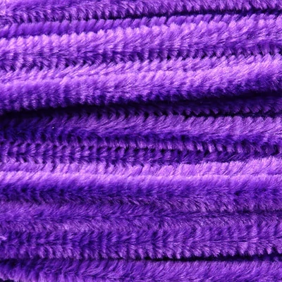 Chenille, 50 cm, 9 mm, 10 buc, violet