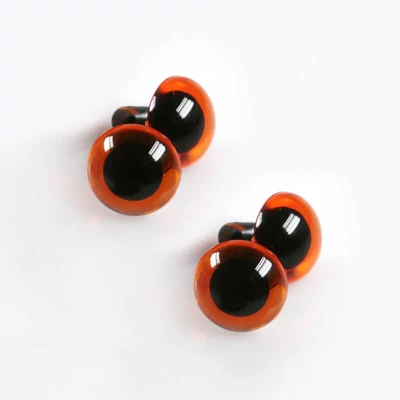 Ochi de animal, cusabil, ursuleț - 12 mm, 4 buc