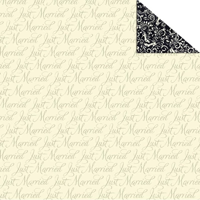 Carton foto, 49,5x68 cm - Wedding classic - Just Married