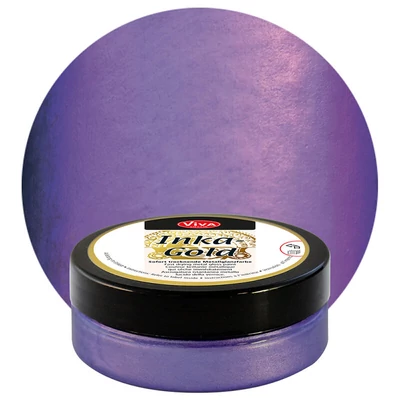 Pastă de vopsea metalizată Inka Gold, 50 g - violet