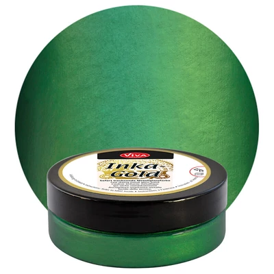 Pastă de vopsea metalizată Inka Gold, 50 g - smarald