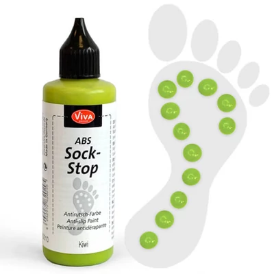 Vopsea ABS anti-alunecare pentru șosete, 82 ml - kiwi