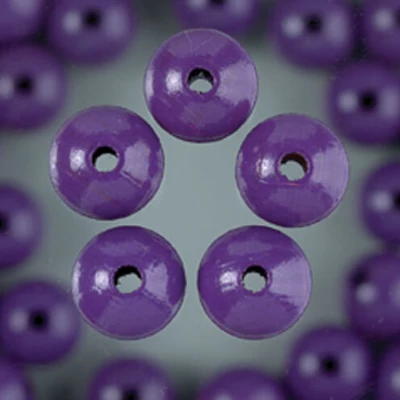 Mărgele din lemn, 6 mm, 110 buc - 41, violet