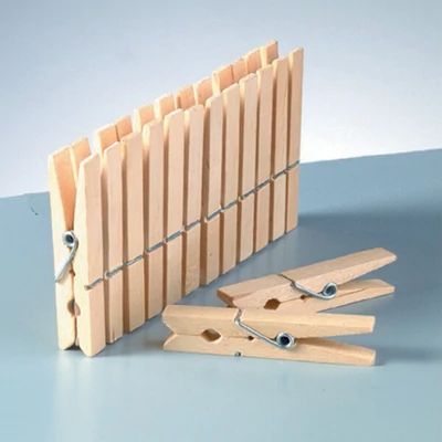 Clip lemn, 30 mm - natural, 1 buc