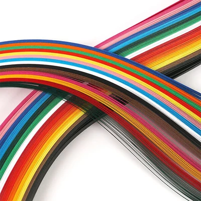 Bandă de hârtie HobbyArtist Quilling, 130 g - colorată, 4 mm/8 mm, 280 buc