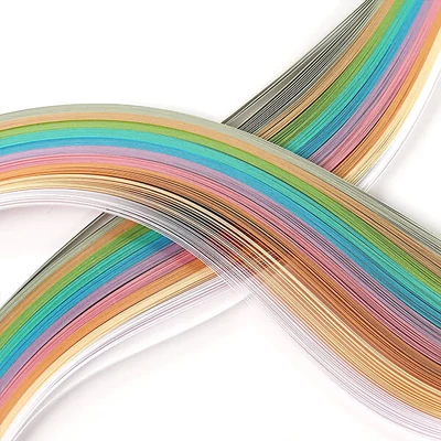 Bandă de hârtie Hobbyartist Quilling, 130 g - pastel, 3 mm, 280 buc