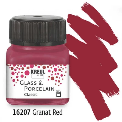 Vopsea sticlă și porțelan, Kreul, Classic - 07 rodie