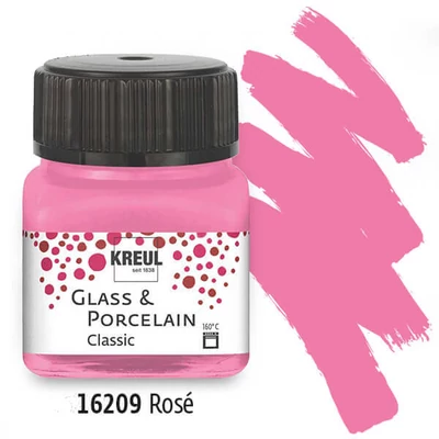 Vopsea sticlă și porțelan, Kreul, Classic - 09 roz