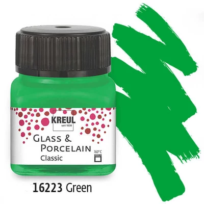 Vopsea sticlă și porțelan, Kreul, Classic - 23 verde